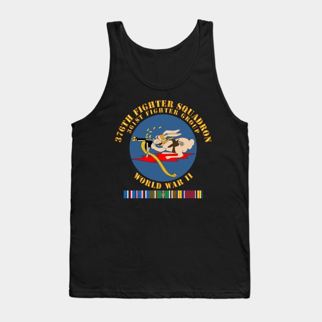 376th Fighter Squadron - WWII w EUR SVC Tank Top by twix123844